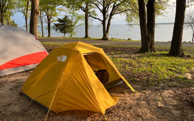 camping in wind point park